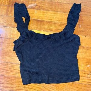 flouncy crop top